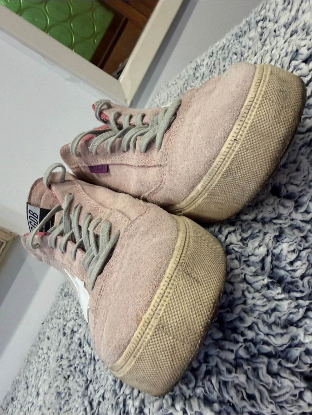 Golden Goose Grindstar sneakers, special edition, pink suede, good condition